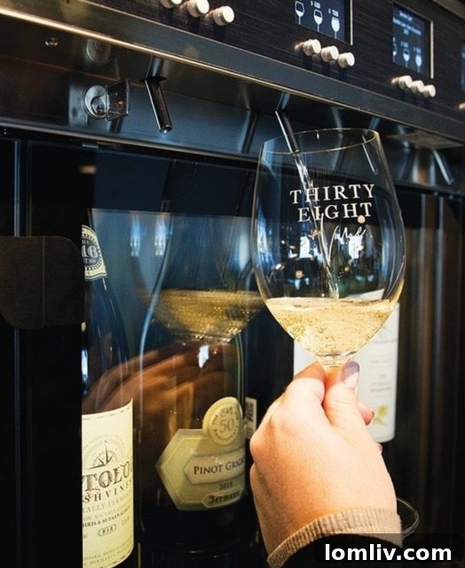 Thirty-Eight and Vine wine selection