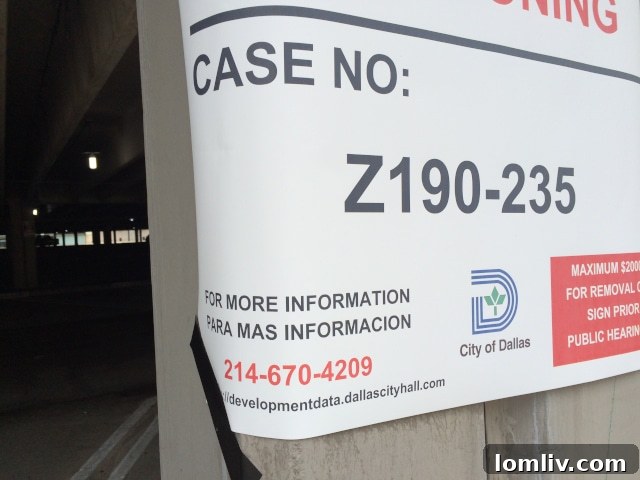 Preston Center Garage Zoning Poster