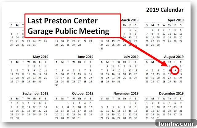 Preston Center Garage Zoning Poster