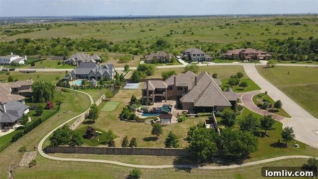 Night View of Fort Worth Mansion