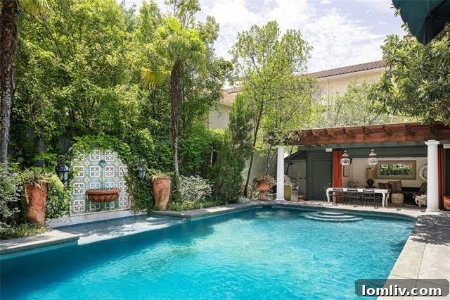 Guest bedroom with unique vintage furnishings