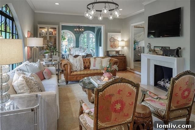 Architectural details of the 1933 Spanish Mediterranean residence