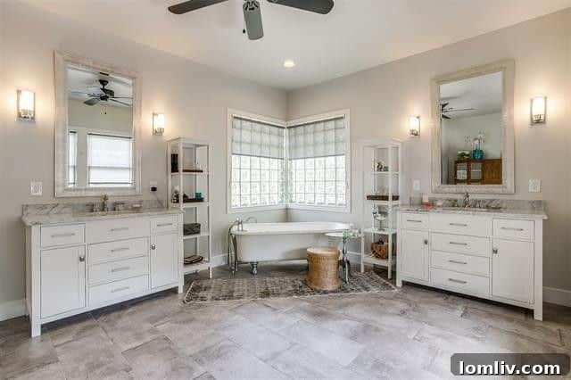 Luxurious en-suite bathroom with modern fixtures and finishes