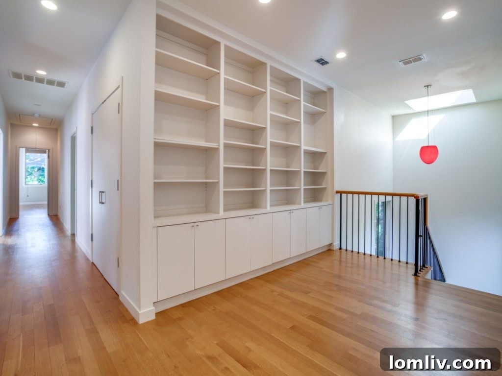 Versatile playroom or media room in the recent addition of the home