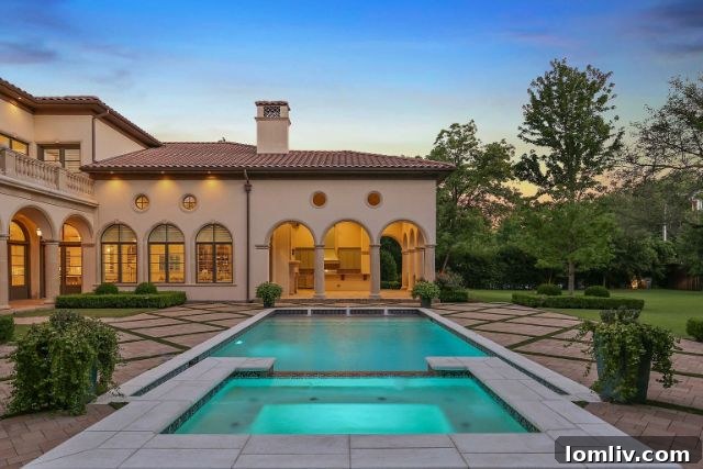 Stunning Italianate Villa Exterior and Landscaping