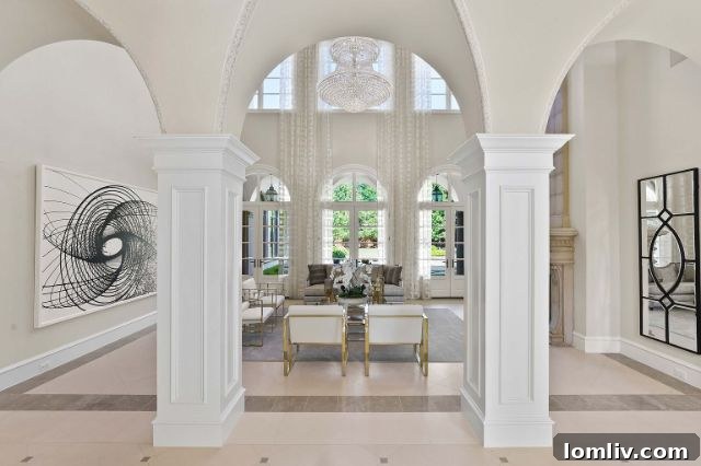 Architectural Detail of Italianate Villa Exterior