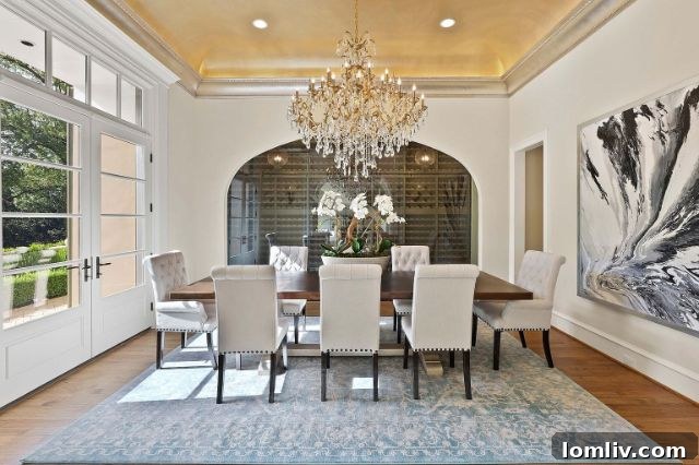 Exquisite Interior Details of 10121 Waller Drive Villa