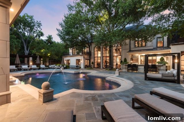 University Park Georgian Estate: A Rich Tapestry of History 26 6601HuntersGlen-3072H: Sparkling Swimming Pool and Cabana