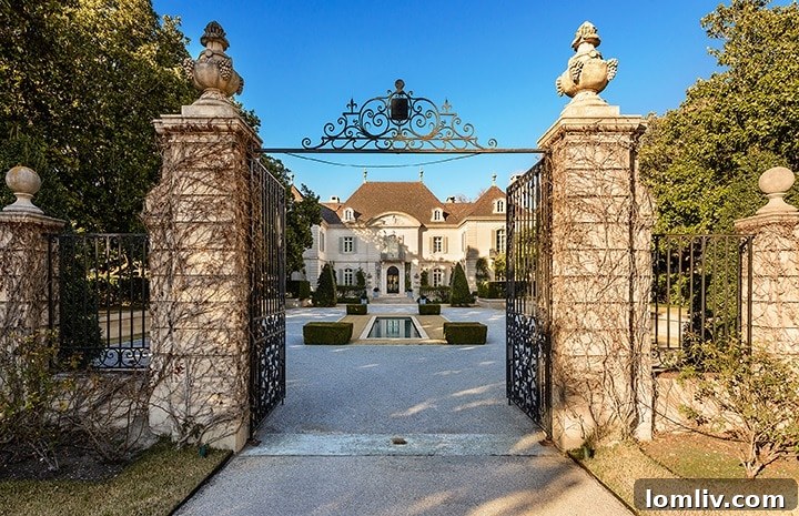 Aerial view of the Crespi-Hicks estate, one of Dallas' most expensive homes