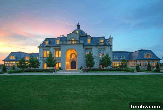 Champ D'Or luxury estate exterior in Hickory Creek