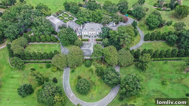 The grand entrance of Cluckingham Palace, Bo Pilgrim Estate