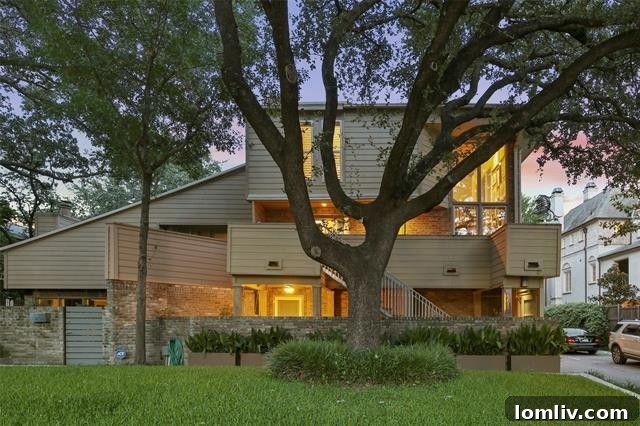 A unique and artistic home in Highland Park, Dallas, showcasing the creativity of its renowned owners.