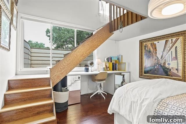 The artistic and functional sculptural laundry line, hidden from view, showcasing Brad's innovative design.