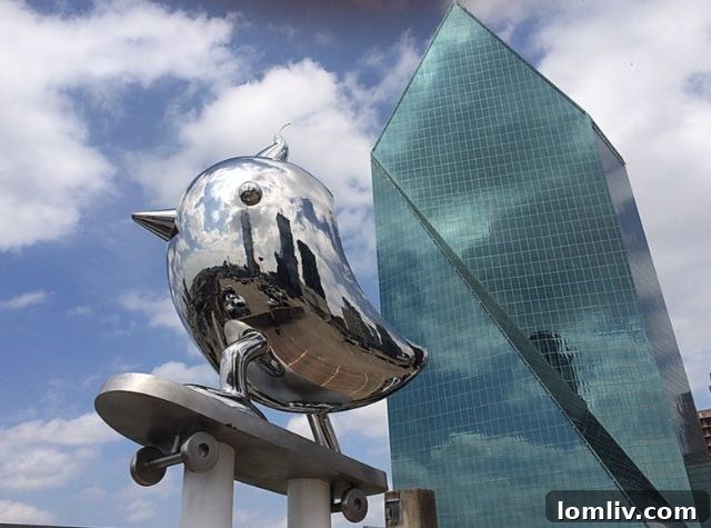 A SkaterBird sculpture, showcasing the playful and whimsical style of Brad Oldham and Christy Coltrin.
