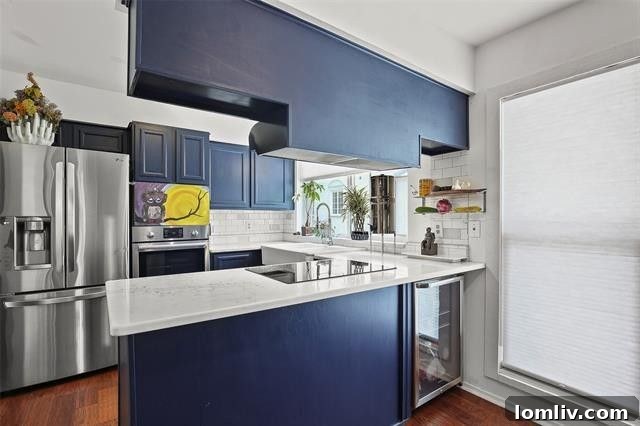 An artistic detail from the home's interior, possibly near the parcel retrieval area, showing thoughtful design.