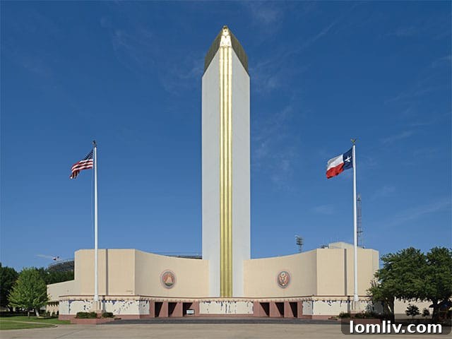 The Federal Building, now Tower Building, an Art Deco landmark in Fair Park