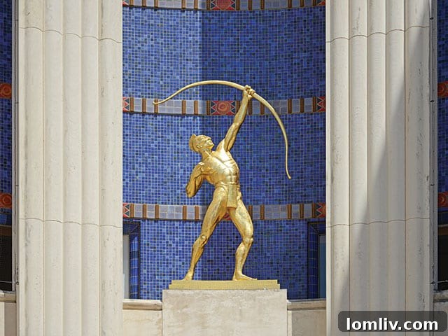 The majestic Tejas Warrior statue at Fair Park Dallas