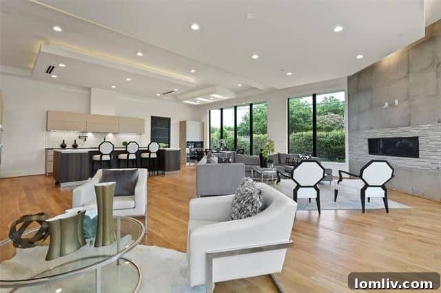 Luxurious bathroom with modern fixtures and a freestanding tub