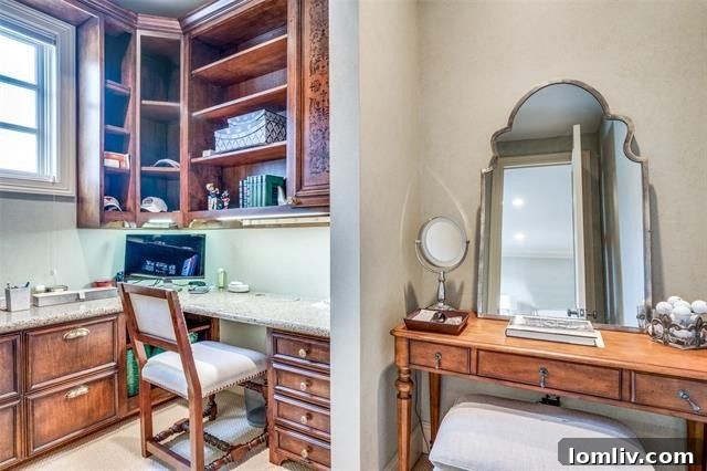 Spacious master bedroom with abundant natural light and an elegant design