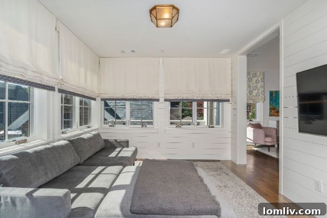 Belclaire's Radiant French Charm 12 Primary Suite Sitting Room with Shiplap Walls and Natural Light