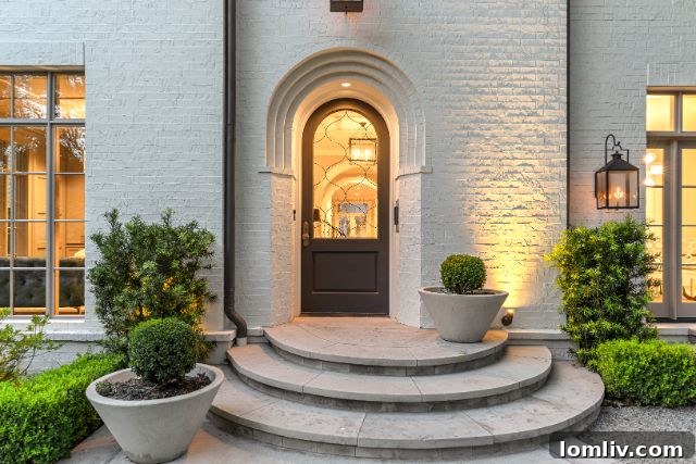 Belclaire's Radiant French Charm 3 Elegant Entryway and Staircase in 4536 Belclaire Avenue, Highland Park Luxury Home