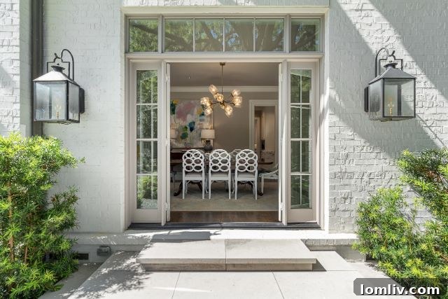 Belclaire's Radiant French Charm 6 Spacious Home Office with Built-in Shelves and Floor-to-Ceiling Windows