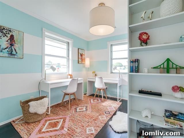 Exterior view of the charming East Dallas bungalow on a corner lot, surrounded by mature trees.