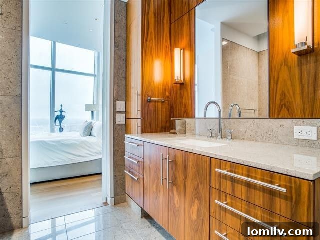 Experience Museum Tower Living: Turnkey Leases 12 Kitchen island with bar seating