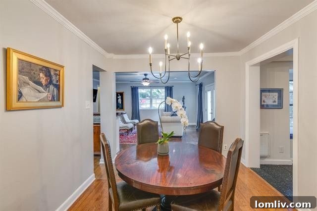 Updated kitchen with gas cooktop and stainless steel appliances