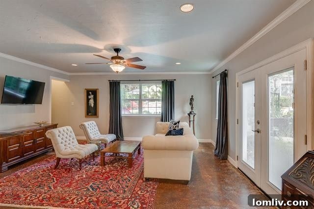 Informal dining area open to kitchen and den
