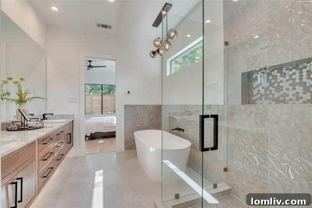 Cozy bedroom with ample natural light, showing modern design