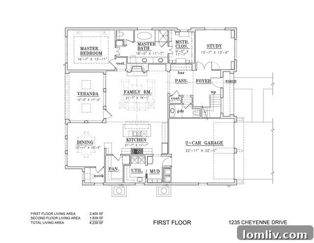 Acquire Richardson's Founding Hawkins-Welwood Residence 3 Elegant kitchen and living area of the new Hawkins-Welwood home at 1235 Cheyenne Drive