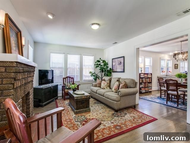 Elegant living room with gleaming hardwood floors and abundant natural light