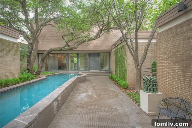 Emery Young Designed Entryway with Pool