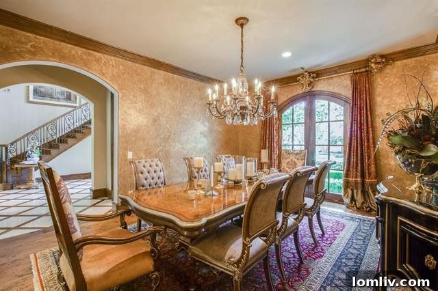 Spacious formal living room with reclaimed beams in 4307 Beechwood Lane