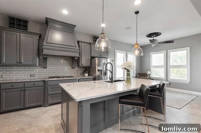 Spacious living area with modern design in Fairway Ranch home.