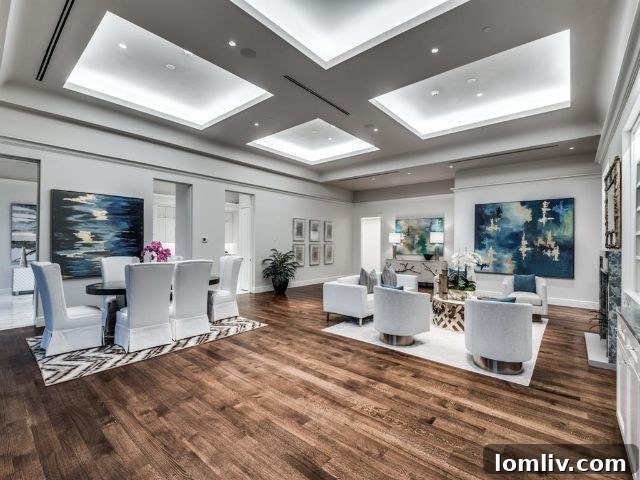 The Stoneleigh Residences: The Zenith of Sky-High Opulence 4 Interior of Stoneleigh Unit 4A with high ceilings
