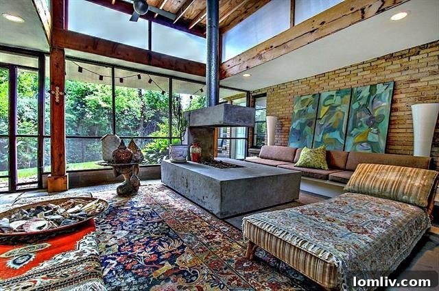 Basement walk-out art studio in the multi-level home at 9755 Van Dyke Road