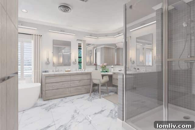 Preston Trails Greens: A Tranquil Fairway Sanctuary 7 5403 Preston Fairways Cir - Elegant Master Bathroom Vanities