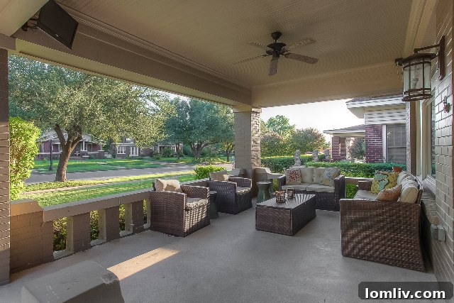 COVID Rekindles Front Porch Life 6 A beautifully decorated front porch with comfortable seating