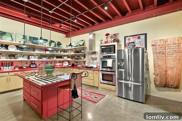Interior view of the spacious barndominium living area