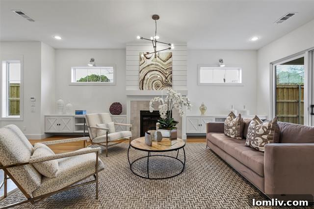 Sophisticated interiors of the Inwood Park Modern Farmhouse