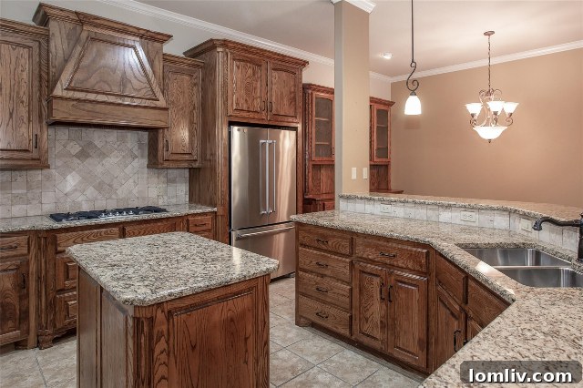 Discover Assured Elegance in Fort Worth's Giverny 5 Gourmet Kitchen with Ample Counter Space in Fort Worth Home