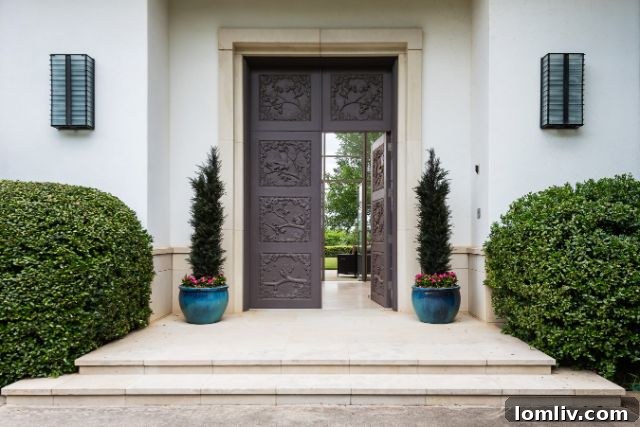 Contemporary Argyle Home Front Entrance