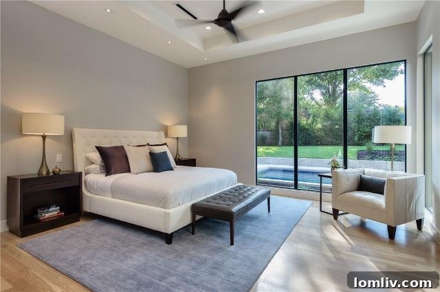 Spacious Living Area with Walls of Glass in Dončić's Home