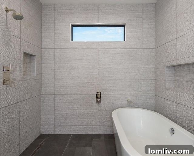 Luxurious Guest Bathroom with Unique Features