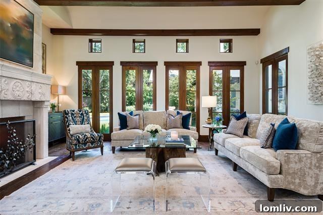 Görkemli Akdeniz Rönesansı Malikane 7 Elegant Home Offices 4345 Manning Lane