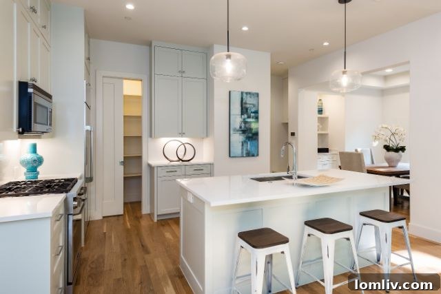 Spa-like shower area in a contemporary bathroom of a Highland Park duplex
