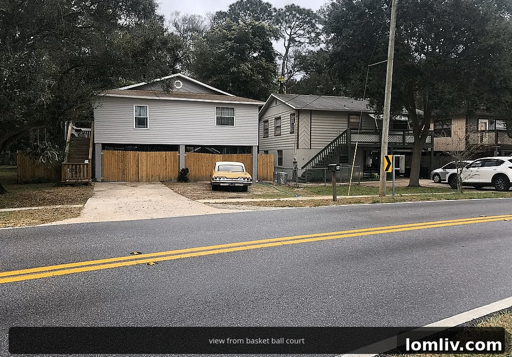 Pinellas Park Stilt House Visible From Basketball Court
