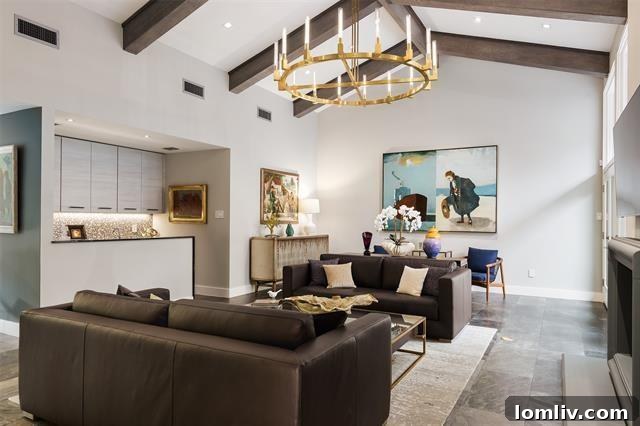 Luxurious Outdoor Living Area with Firepit and Dining in Dallas Home